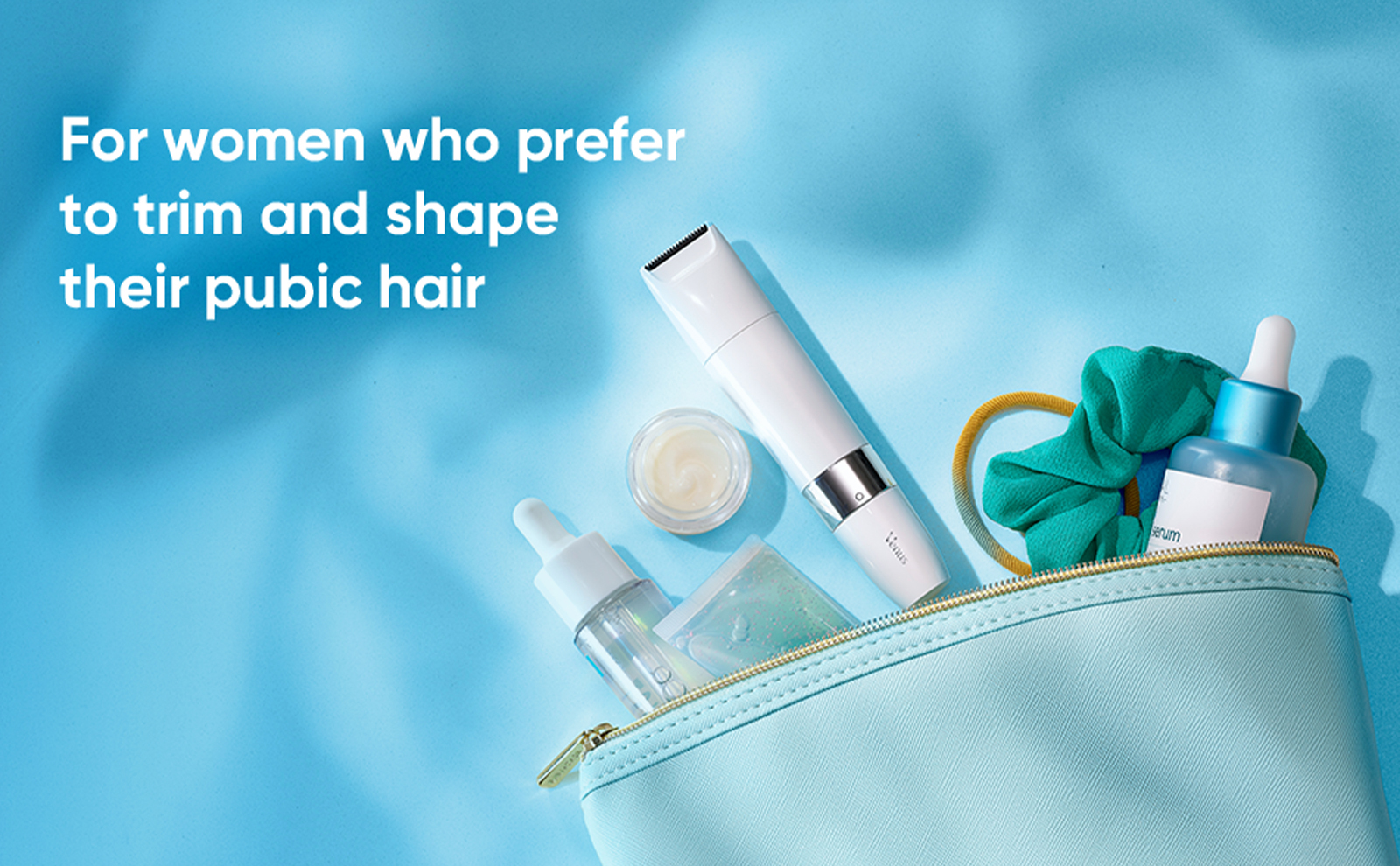For women who prefer to trim and shape their pubic hair